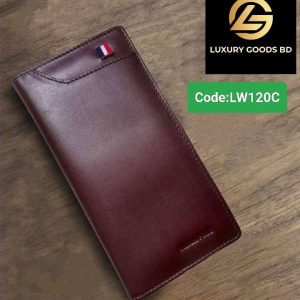 LW120C WILLIAMPOLO Mens Slim Leather Clutch Wallet 120C