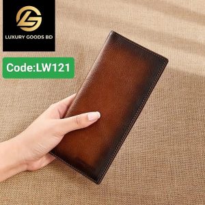 LW121 LEATHER SONIC Duel Colour Mens Slim Leather Clutch Wallet 121