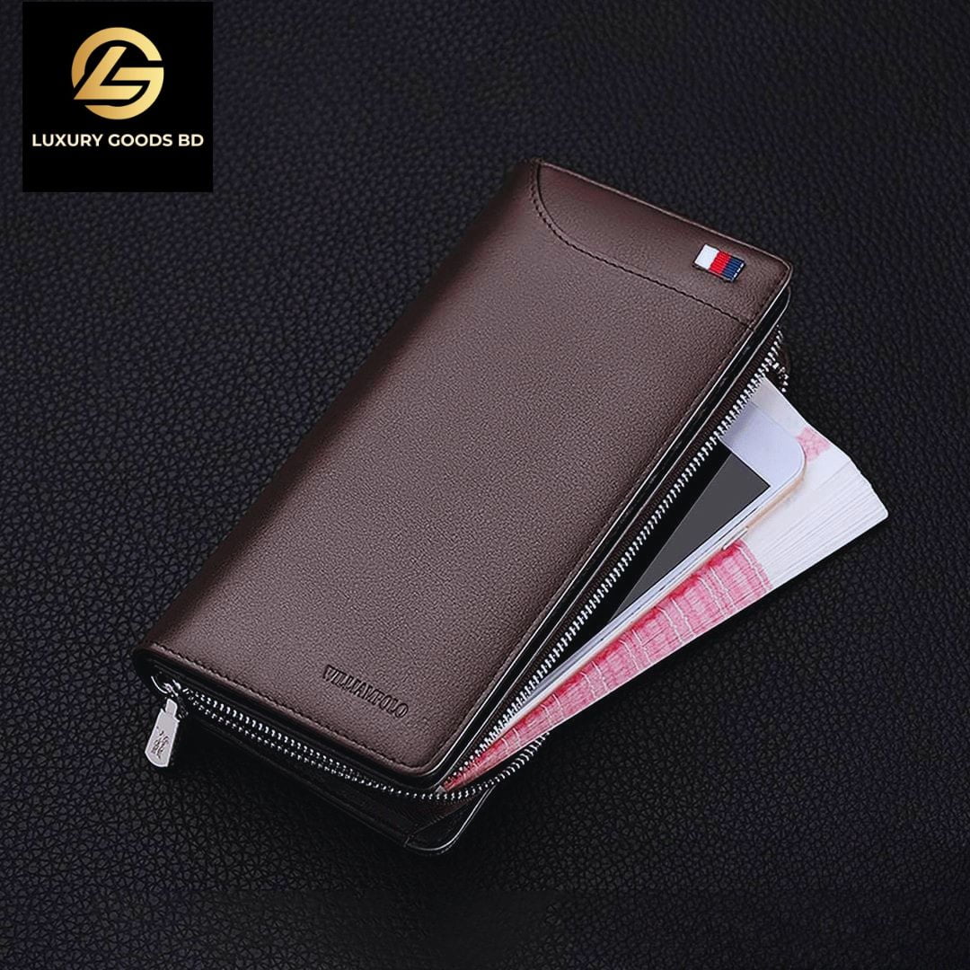LW555C WILLIAMPOLO Luxury Cow Leather Long Clutch Wallet 555C - Image 2