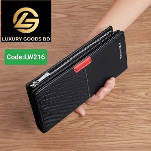 LW216 WILLIAMPOLO Wallet For Men Leather Luxury Brand Men Wallets Long Zipper Clutch Business Designer Card Holder Wallet