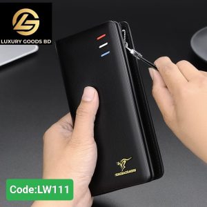 LW111B FENGBAODAISHU Wallet For Men Leather Luxury Brand Men Wallets Long Zipper Clutch Wallet