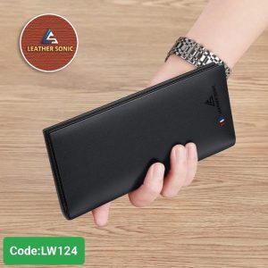 LW124 Leather Sonic Mens Slim Leather Clutch Wallet