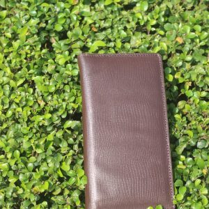LW127C Leather Sonic Full Genuine Dise Leather  Magnetic Men's  Long Purse Clutch Bag